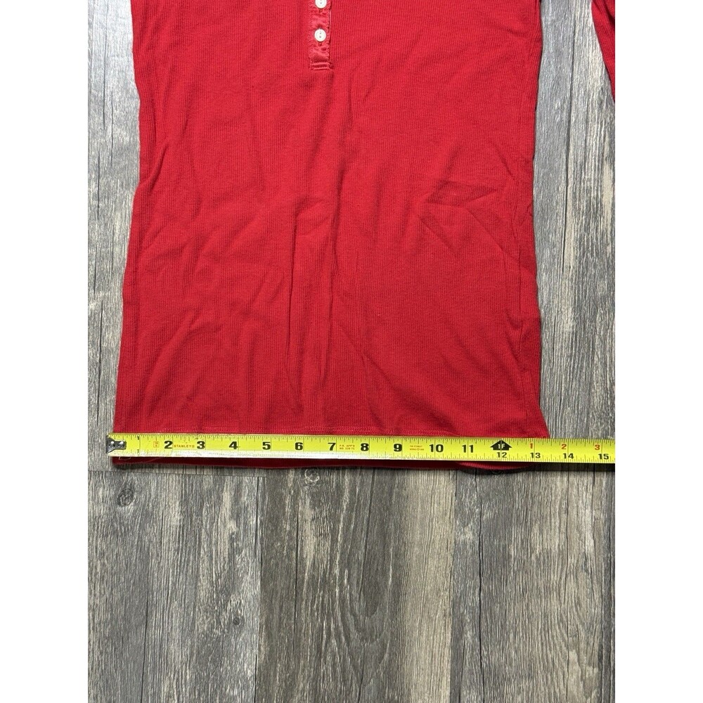 Vintage Abercrombie & Fitch Ribbed Long Sleeve Henley Top Large Bella Swan Y2K - Picture 6 of 7